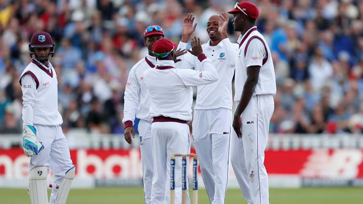 west indies england test score